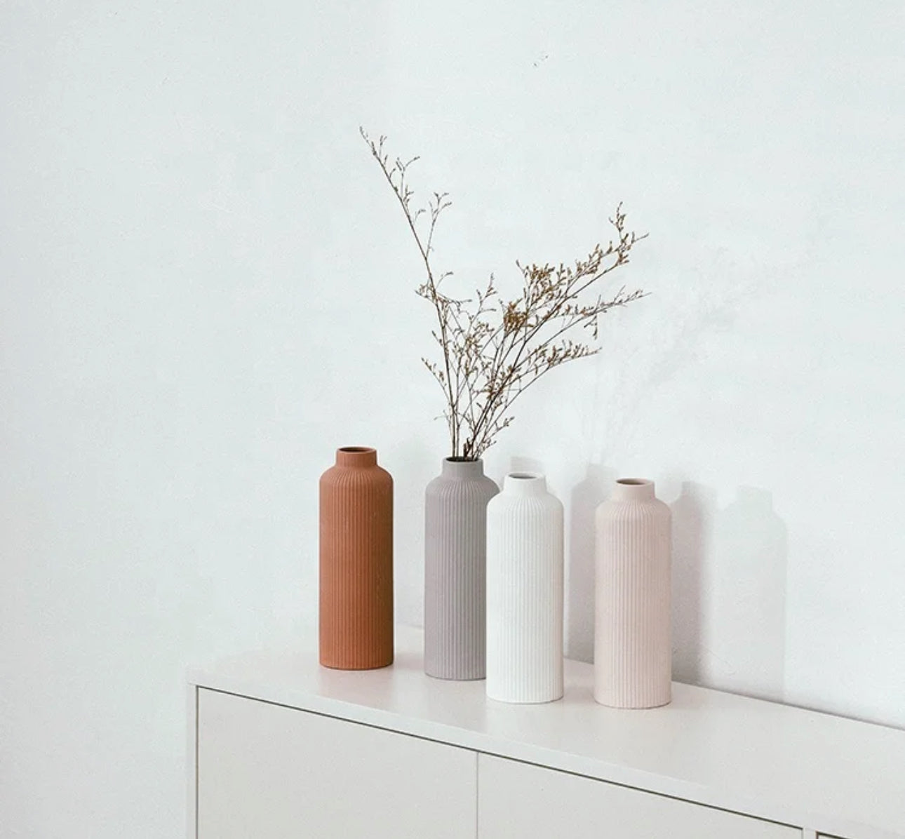 Ribbed Serenity Vase Collection