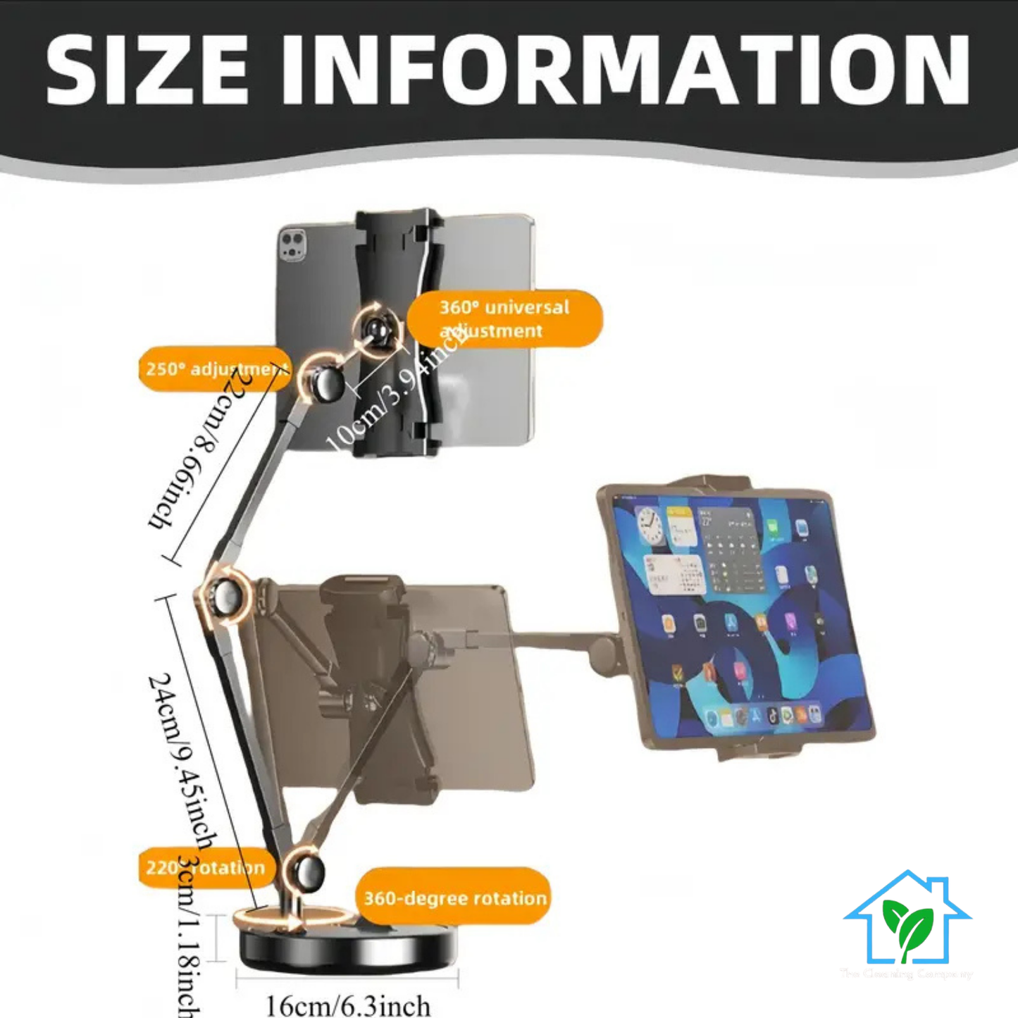 Heavy-Duty Adjustable Phone & Tablet Stand