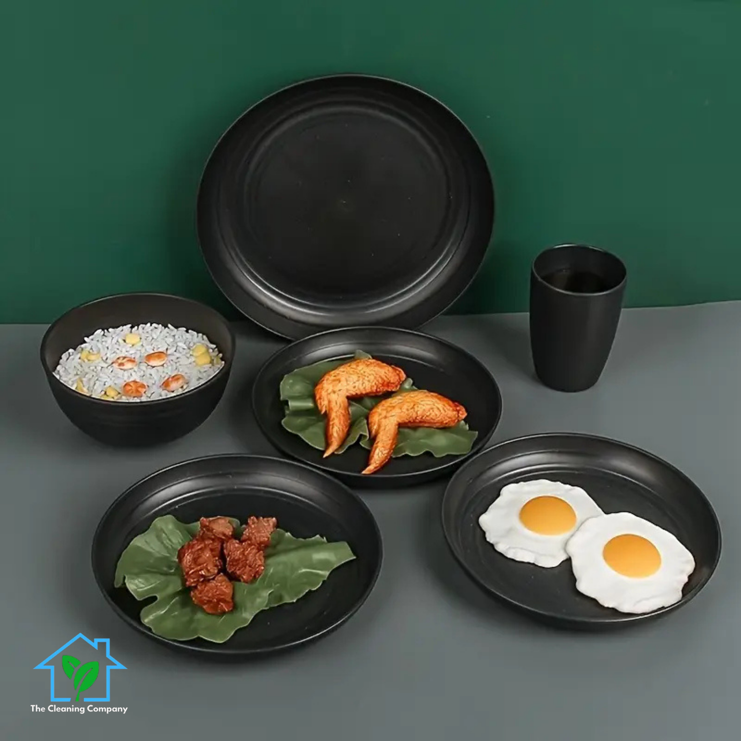 4pcs Set, Unbreakable Dinner Plates