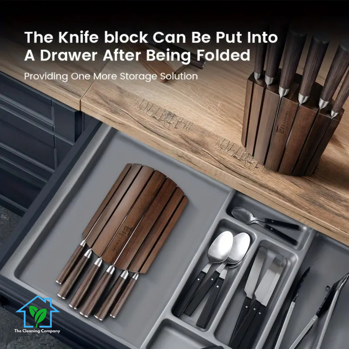 Japanese Style Kitchen Knife Block Set