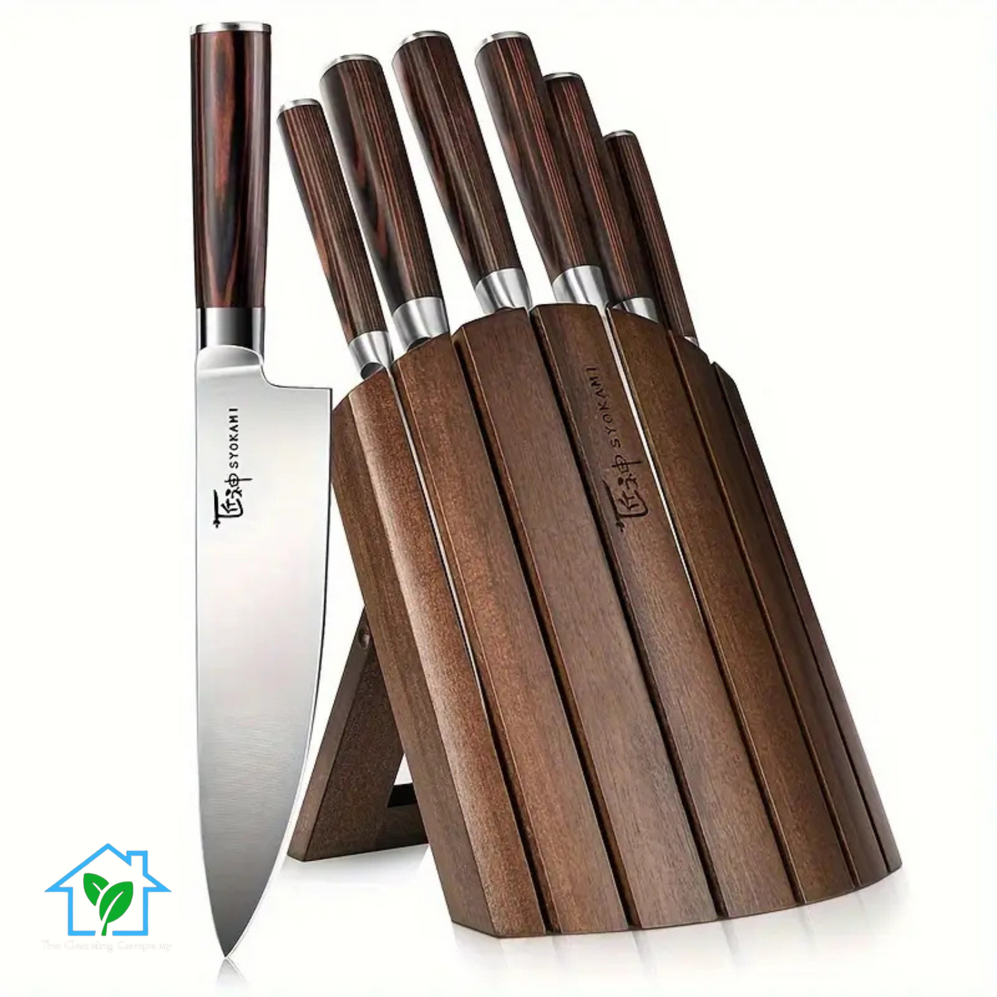 Japanese Style Kitchen Knife Block Set