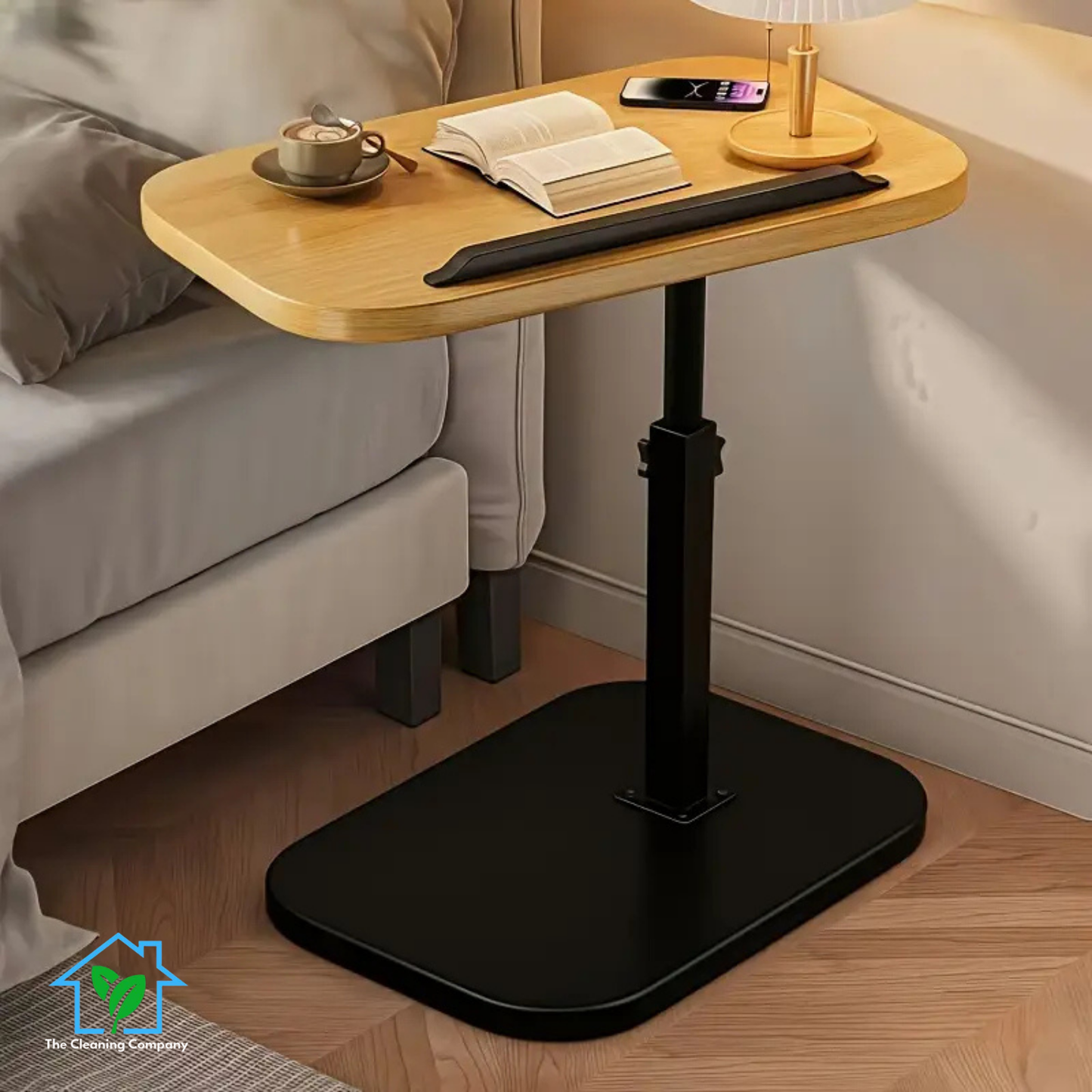 Adjustable Height Tilting Rotating TV Tray Table