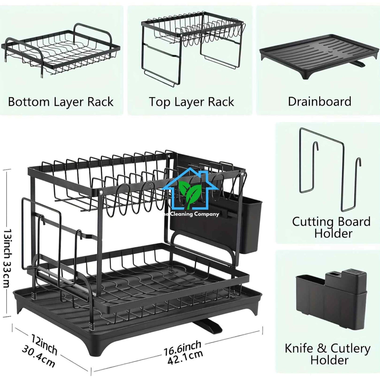 2-Tier Dish Drying Rack