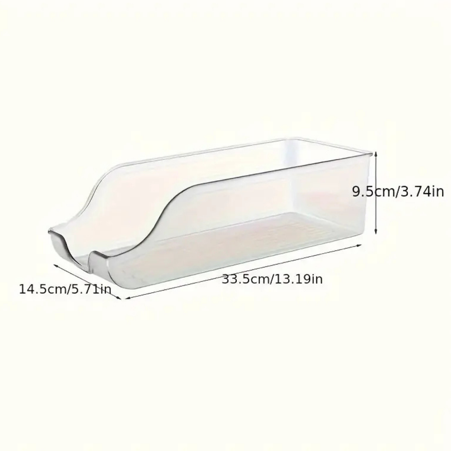 Clear Plastic Refrigerator Organizer Bin