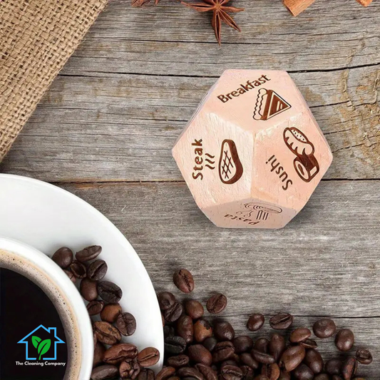 Wooden Date Night Couple Food Dice