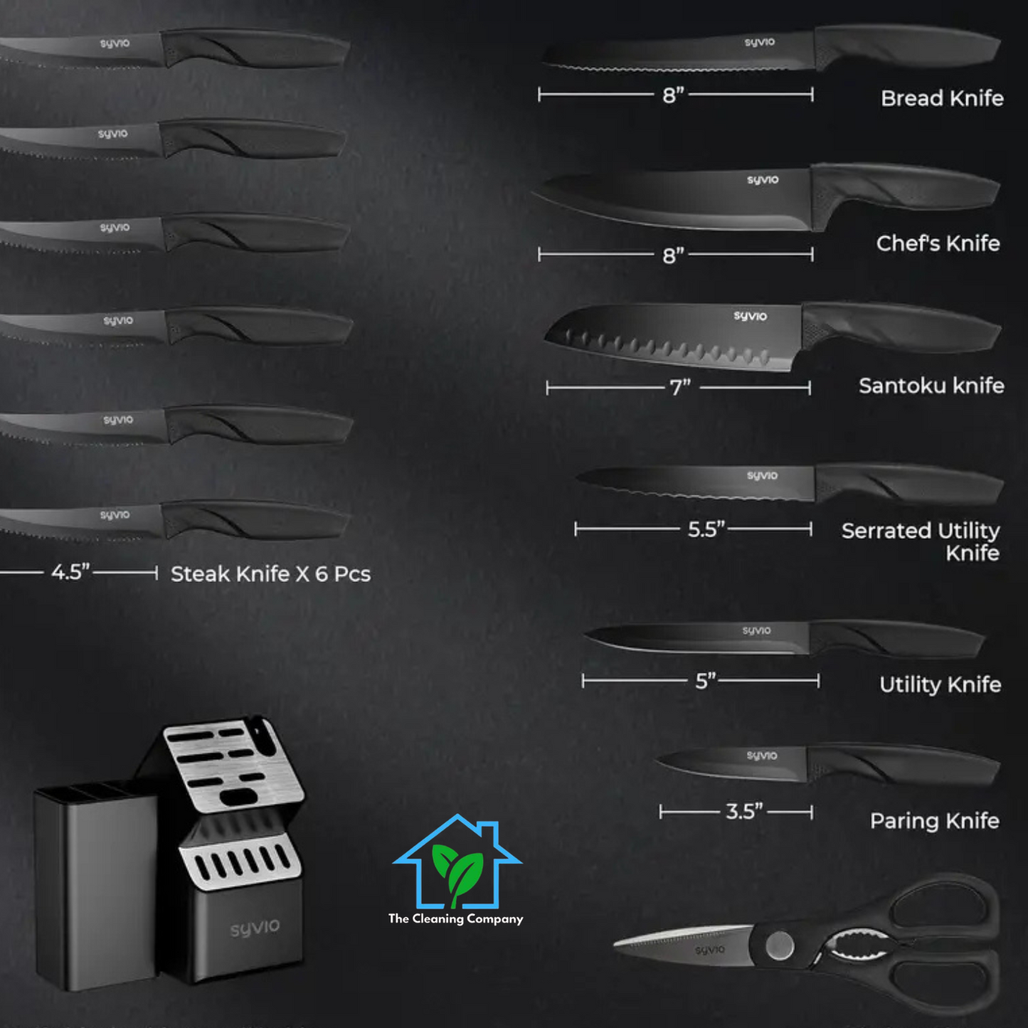 Knife Sets for Kitchen with Block. 21pcs