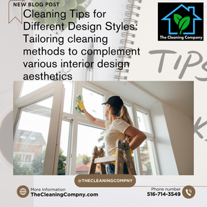 Cleaning Tips for Different Design Styles: Tailoring cleaning methods to complement various interior design aesthetics