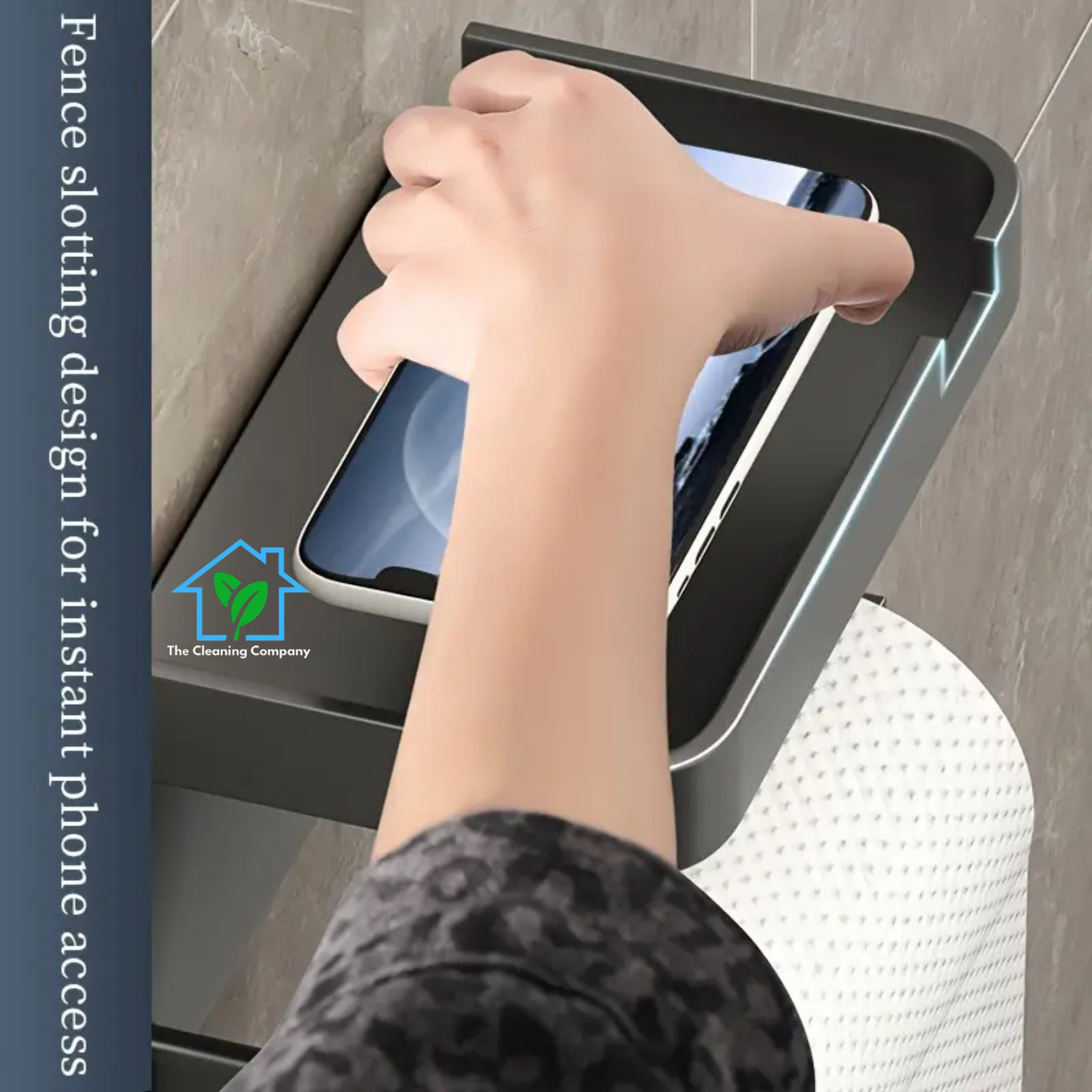Self-Adhesive Wall-Mounted Bathroom Tissue Holder