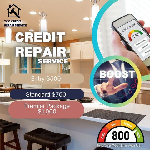 Credit Repair Service   • Analysis of your credit report.  • Choose one